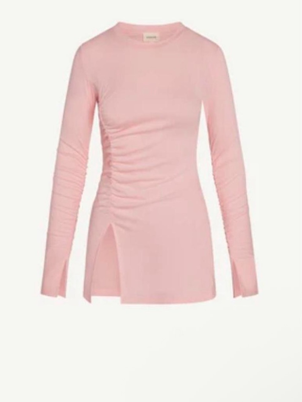 veiled collection asymmetric side slit top